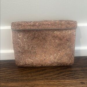Rose Gold Nina Beaded Clutch